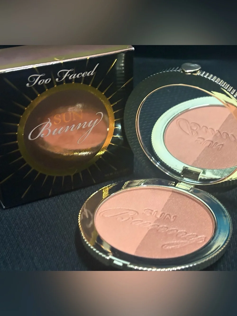 Too Faced Sun Bunny Bronzer & Blush Duo -California nib